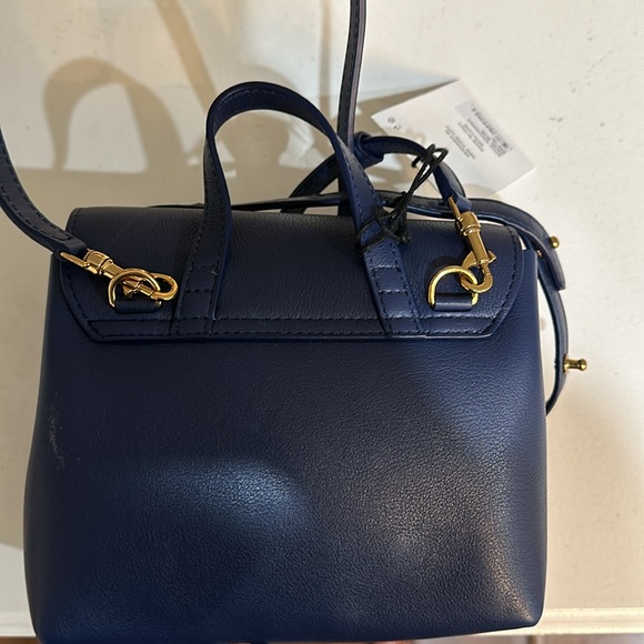 NWT - Mansur Gabriel crossbody mini soft lady bag - Navy - Picture 4 of 9